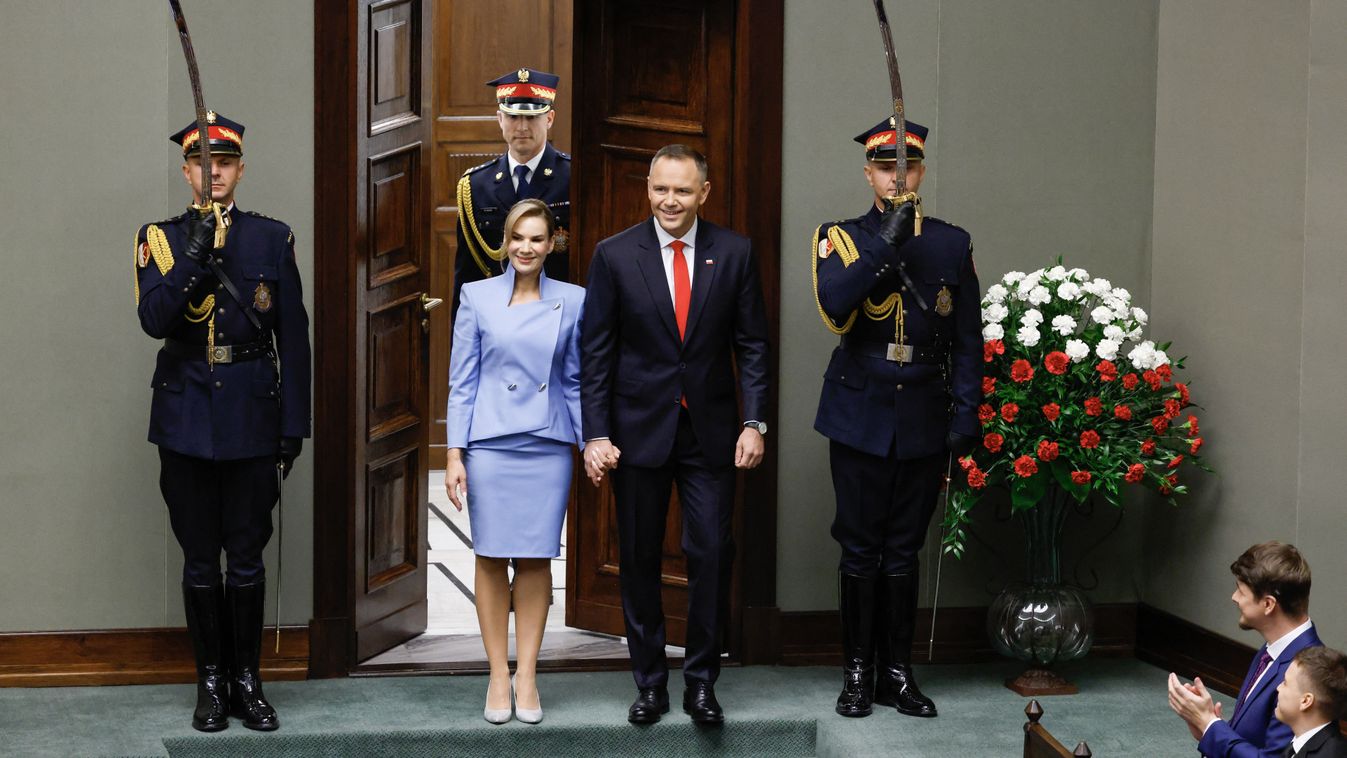 Karol Nawrocki és felesége