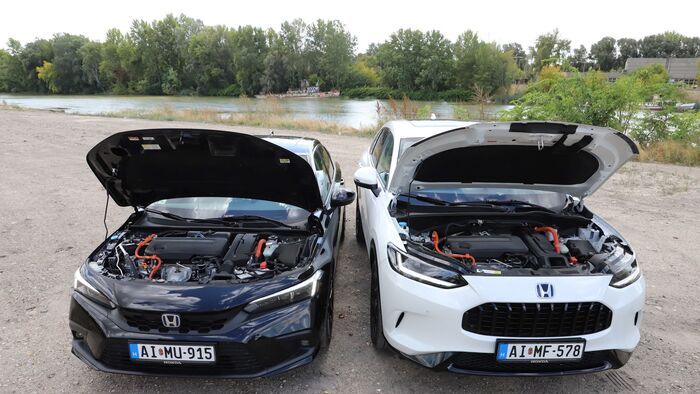 Honda Civic e:HEV - Honda ZR-V e:HEV összehasonlítás