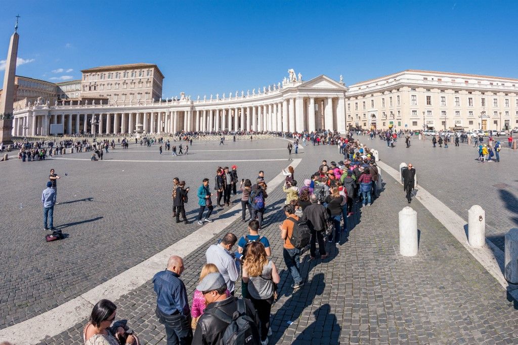 ITALY. LATIUM AREA, ROME, VATICAN. PIAZZA SAN PIETRO ESPALANADE (Photo by ROBERT PALOMBA / ONLY WORLD / Only France via AFP)