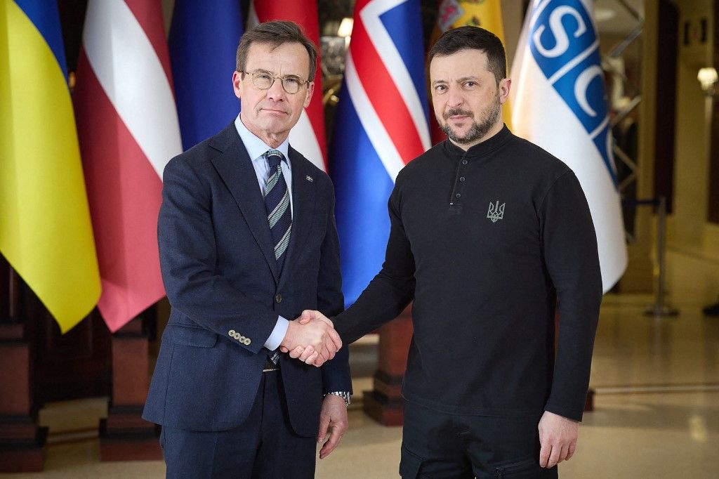 Kristersson szerint Svédország "Ukrajna erős támogatója"