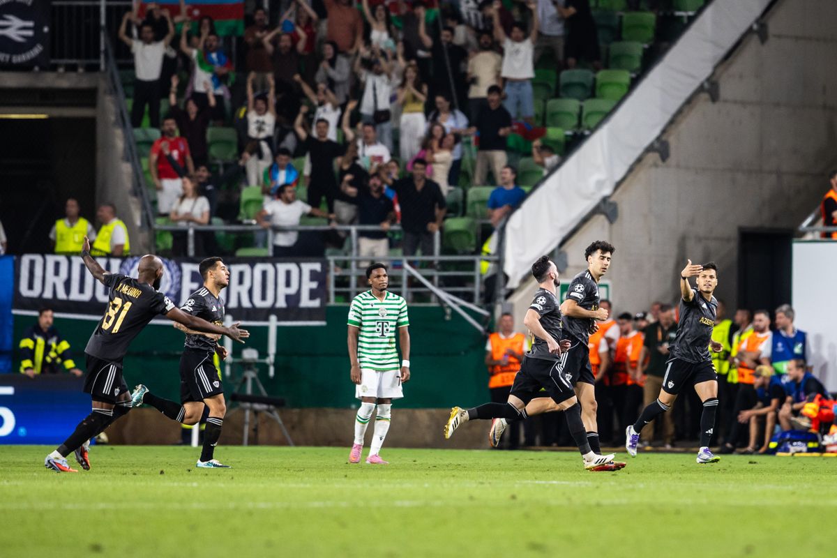 A Qarabag játékosai győzelmet ünnepeltek a Fradi otthonában a BL-ben