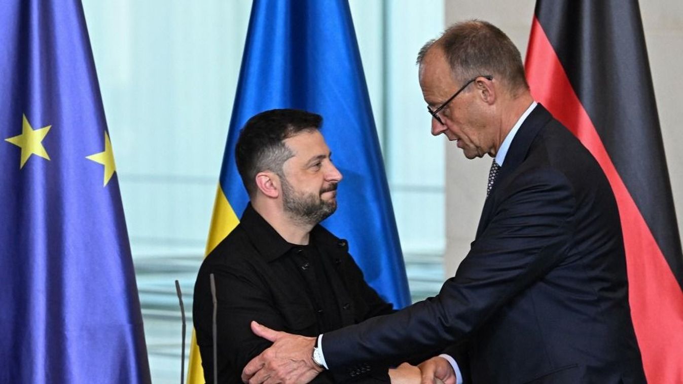 A német kancellár és az ukrán elnök