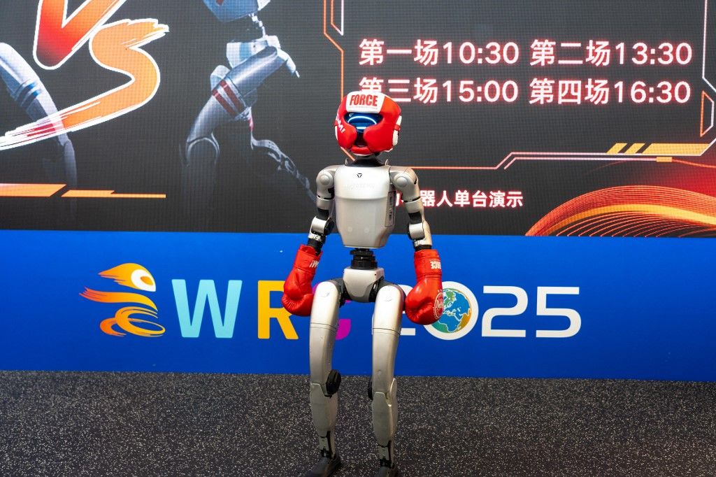 The 2025 World Humanoid Robot Games began in Beijing, China, 15 August, 2025. (Photo by IC photo / Imaginechina via AFP)