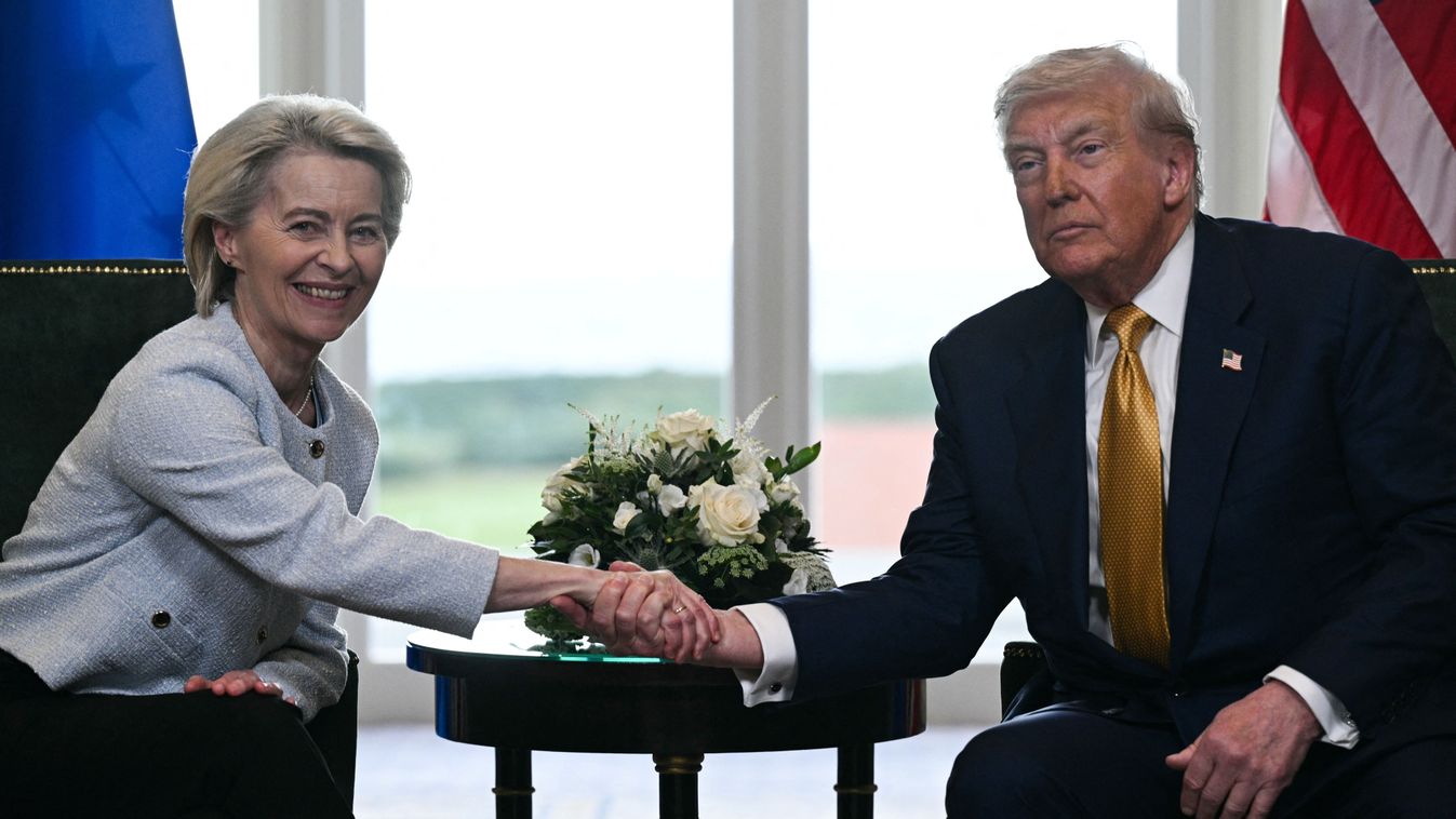 Ursula von der Leyen és Donald Trump