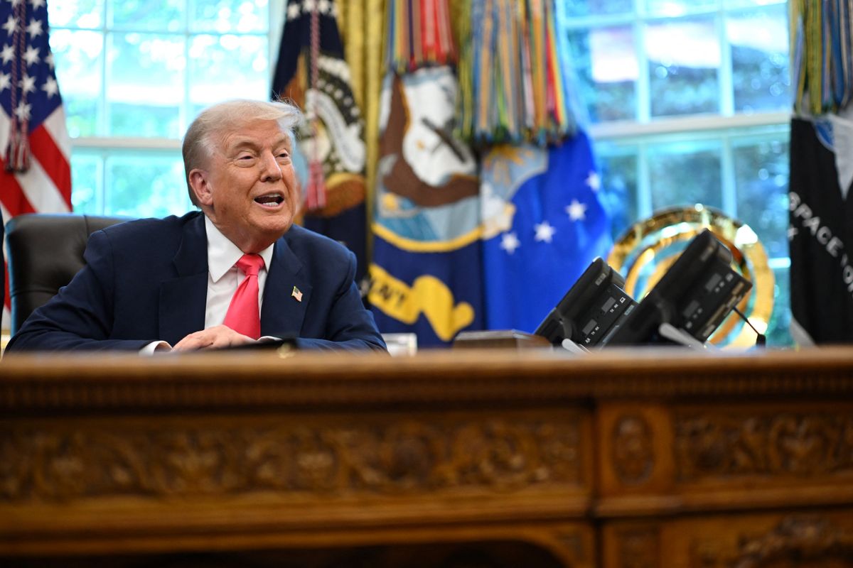 Donald Trump nyilatkozik a Fehér Házban 