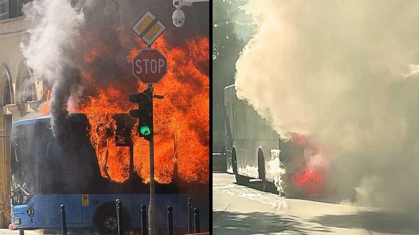 Kiégett BKV  buszok (Forrás: Facebook/Szentkirályi Alexandra)