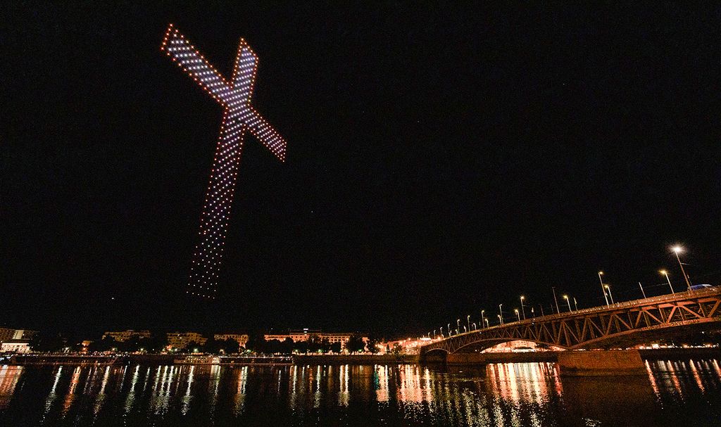tűzijáték fényfestés drónshow előkészületek
