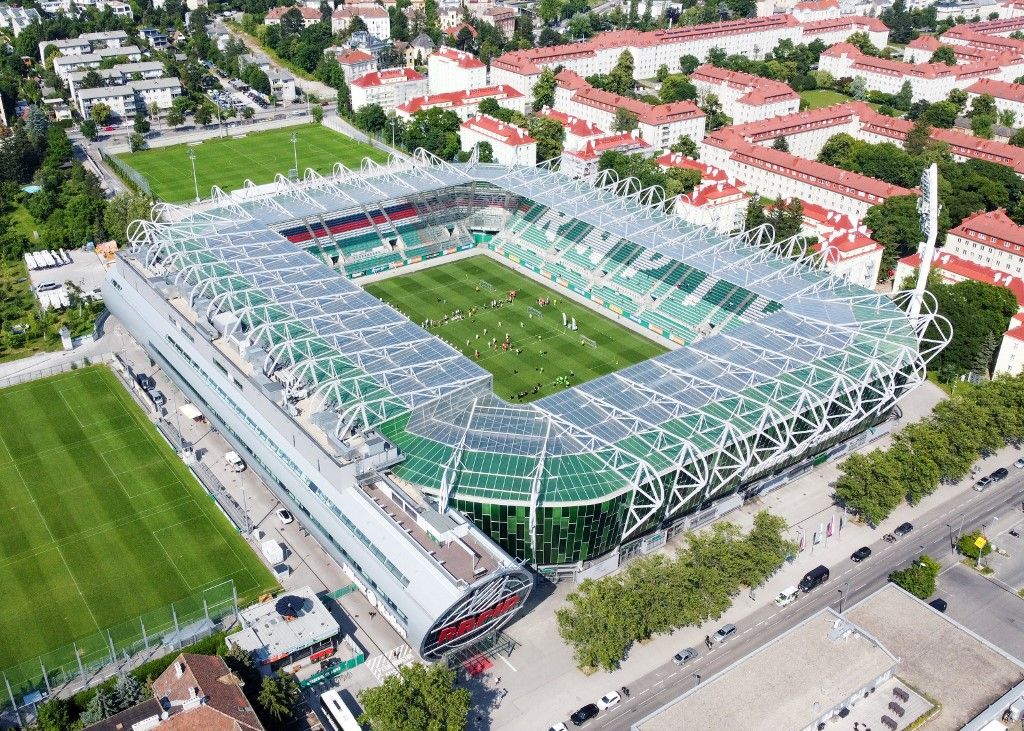 Bécsben, a Rapid stadionjában rendezik a Konferencialiga-selejtező egyik magyar érdekeltségű meccsét csütörtök este