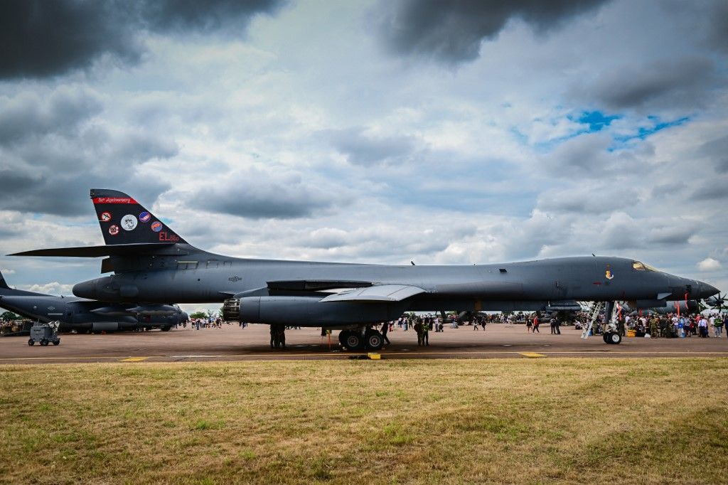 Három amerikai B-1B Lancer bombázó érkezett a norvégiai Orland légibázisra (Fotó: MI NEWS / NurPhoto)