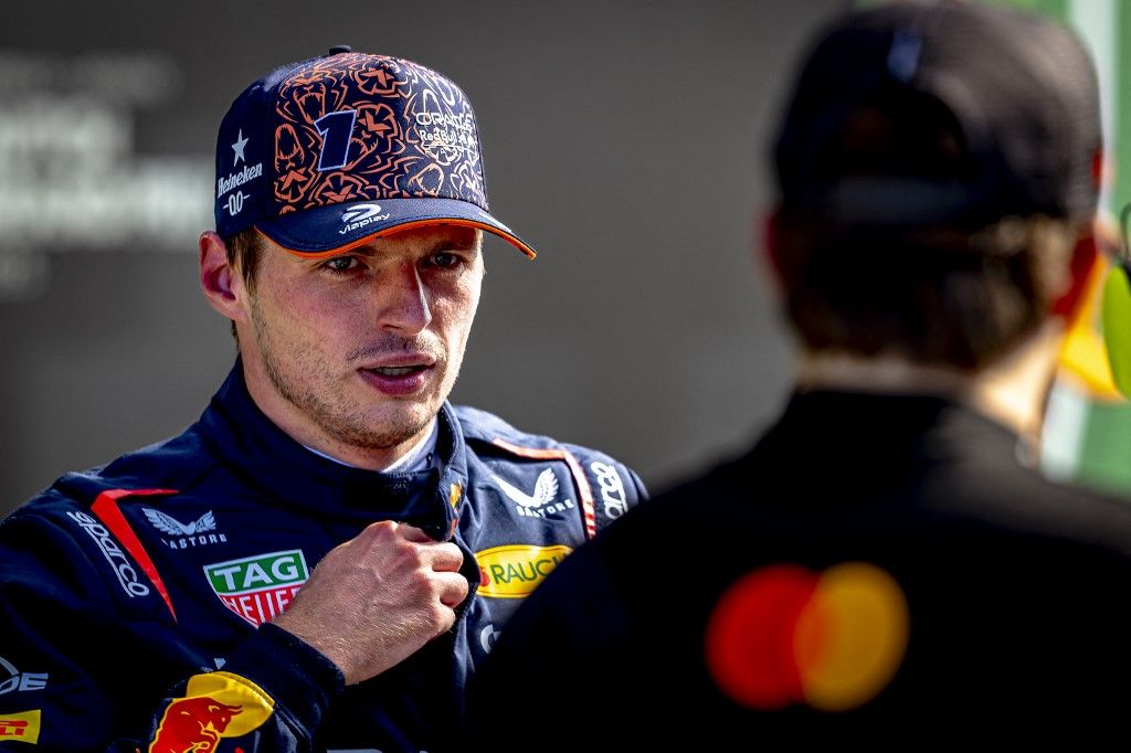 Formula 1 driver Max Verstappen of Red Bull Racing participates in the free practice and qualification at the Formula 1 circuit in Zandvoort, Netherlands, on August 30, 2025, for the Formula One Zandvoort Saturday 2025 season 2025-2026. (Photo by Marcel van Dorst/EYE4images/NurPhoto) (Photo by Marcel van Dorst / NurPhoto via AFP)