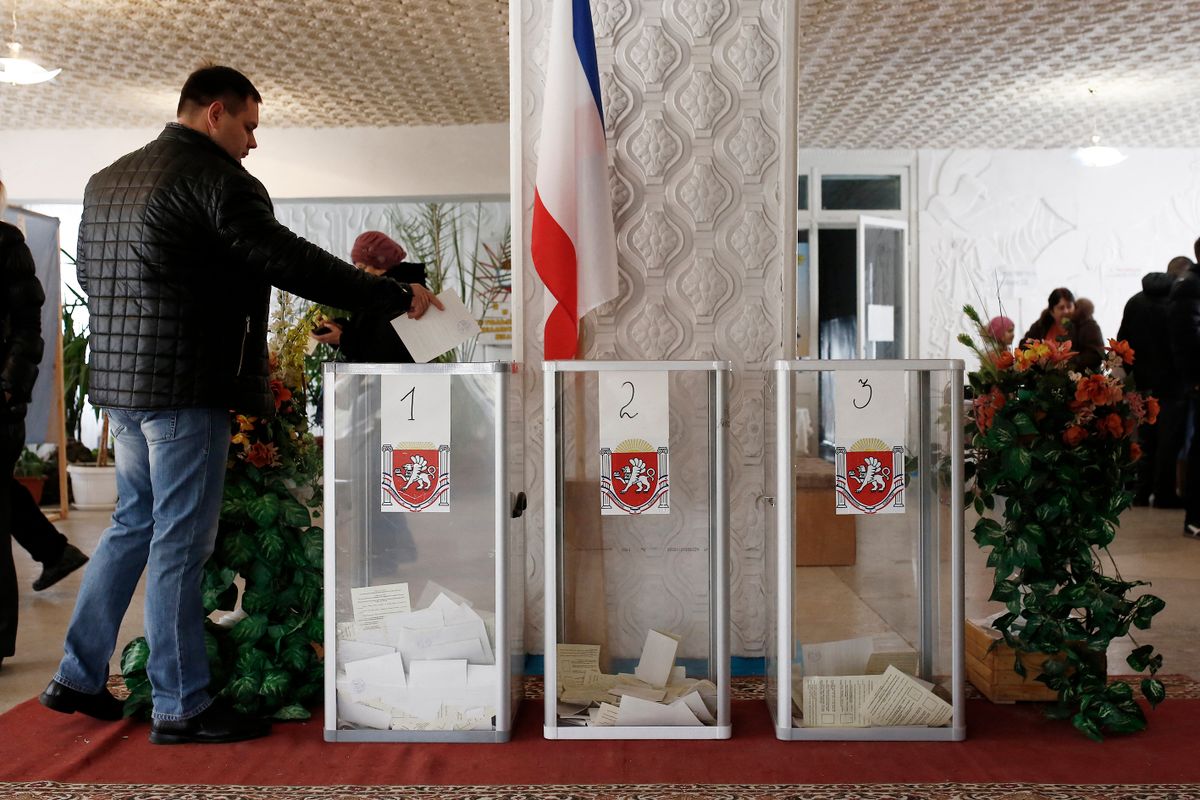 2014 márciusában tartottak népszavazást a Krímben