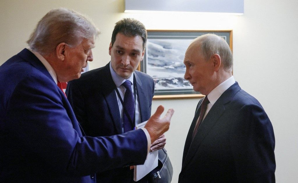 Donald Trump amerikai elnök és Vlagyimir Putyin orosz elnök (Fotó: AFP)