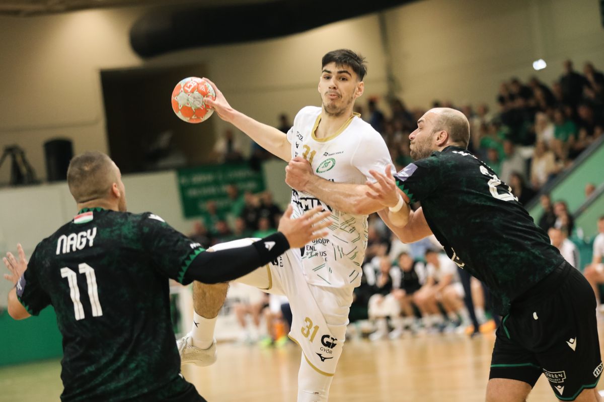 20250418 Győr
ETO UHT - FTC Green Collect férfi kézilabda mérkőzés,
ETO University Handball Team - FTC-Green Collect
Fotó Molcsányi Máté MM
Kisalföld
Képen: #31 Fazekas Máté