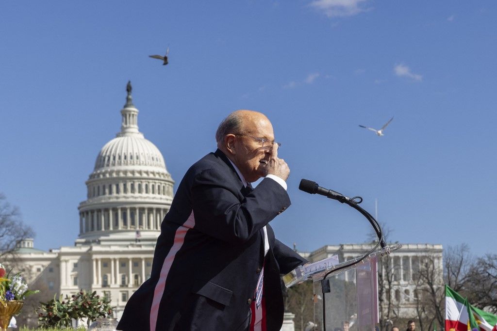 Rudy Giuliani komoly sérüléseket szenvedett (Fotó: AFP)