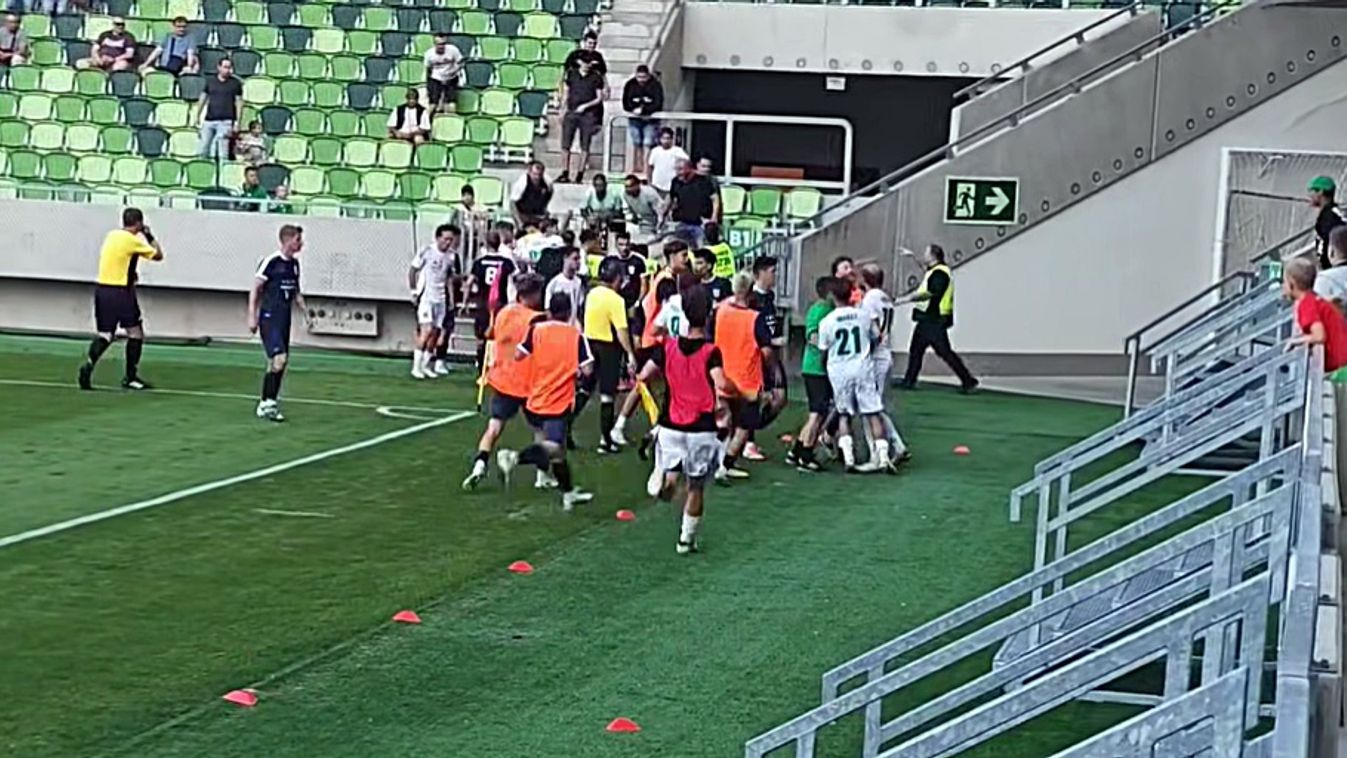 Tömegbunyó a Haladás és a Bicske szombathelyi meccsén az NB III-ban