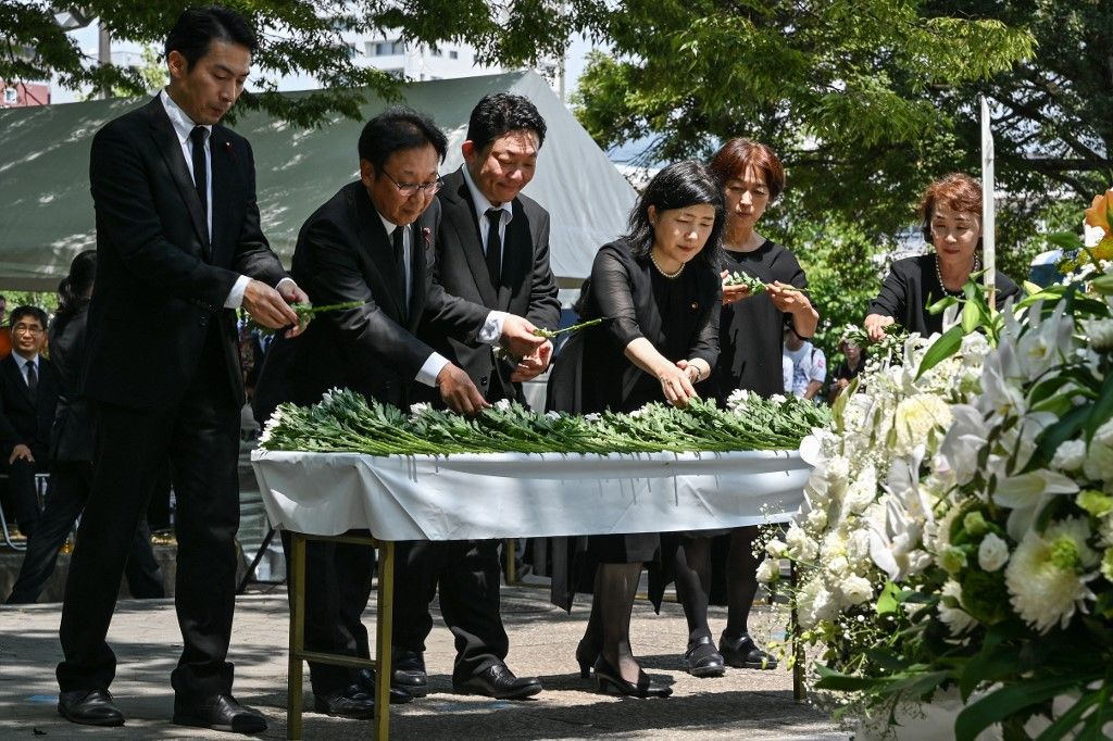 Augusztus 6-án lesz 80 éve, hogy Hiroshima városát atomtámadás érte (Fotó: RICHARD A. BROOKS / AFP)