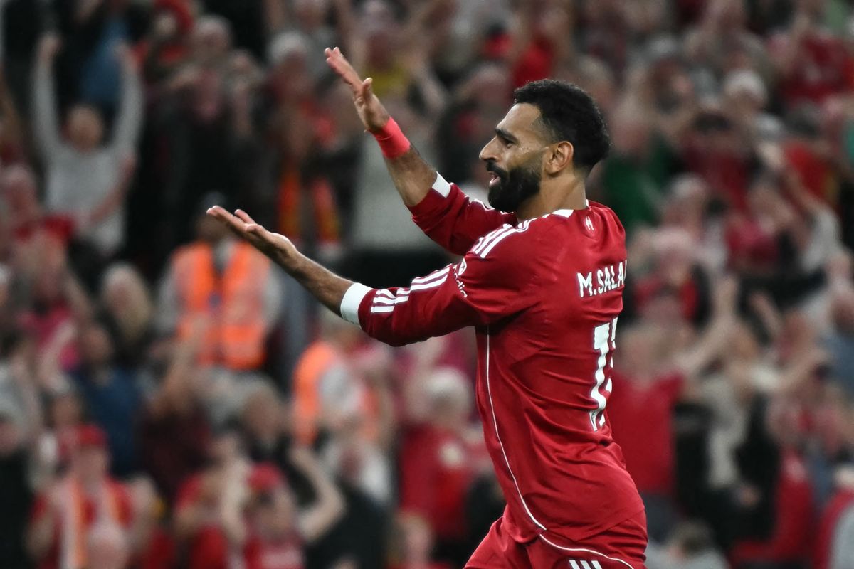 A Liverpool szélsője, Mohamed Szalah Diogo Jota egyik ismert gólörömével ünnepelte a Bournemouth elleni találatát
