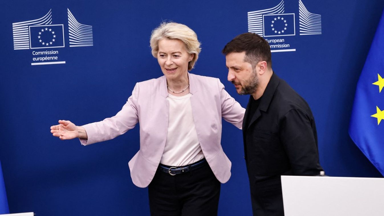 Von der Leyen és Zelenszkij (Fotó:AFP)