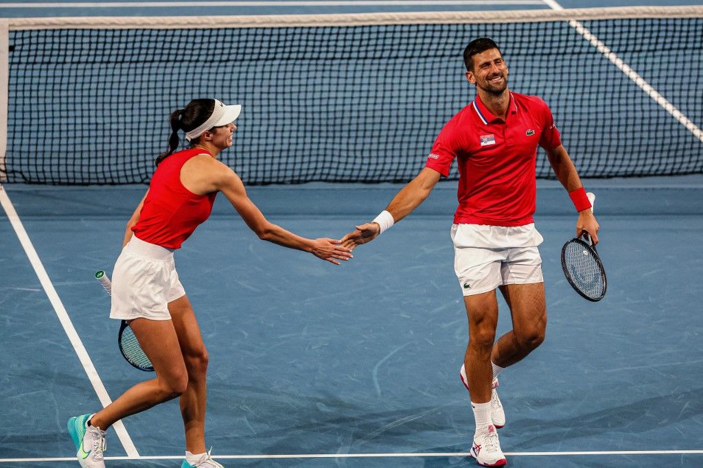 Olga Danilovics és Novak Djokovics már játszott együtt vegyes párosban