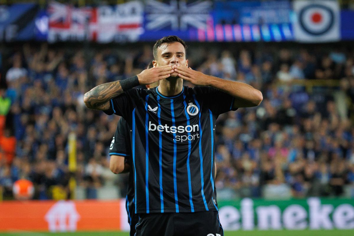 Aleksandar Sztankovics a BL-ben, gólt lőtt a Club Brugge kiütéses győzelme során