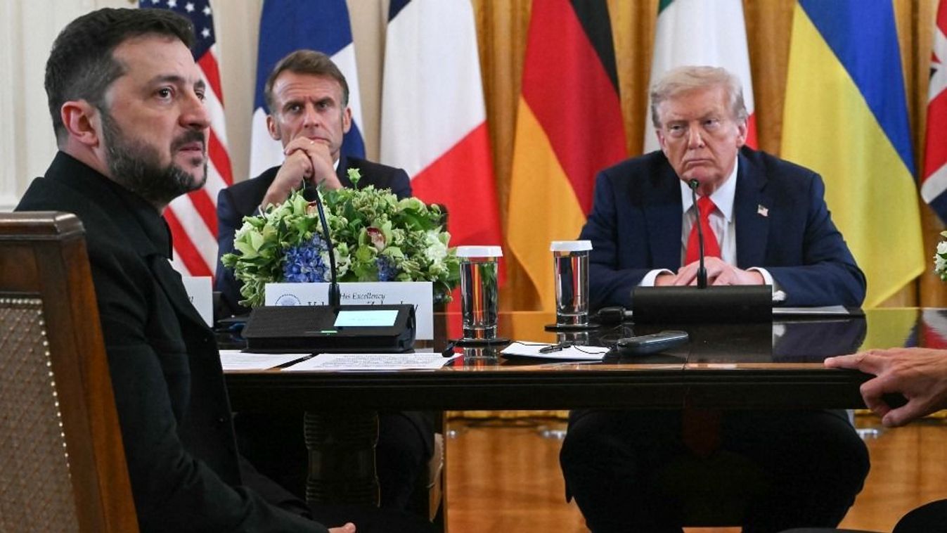 A washingtoni csúcson - Trump, Zelenszkij és Macron