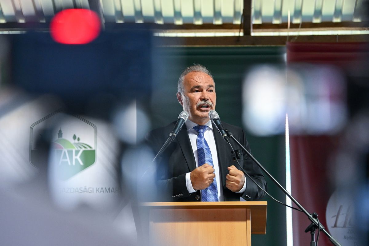 Debrecen, 2025. augusztus 28.
Nagy István agrárminiszter beszédet mond a 34. Farmer-Expo nemzetközi mezőgazdasági és élelmiszeripari szakkiállítás megnyitóján Debrecenben 2025. augusztus 28-án.
MTI/Czeglédi Zsolt