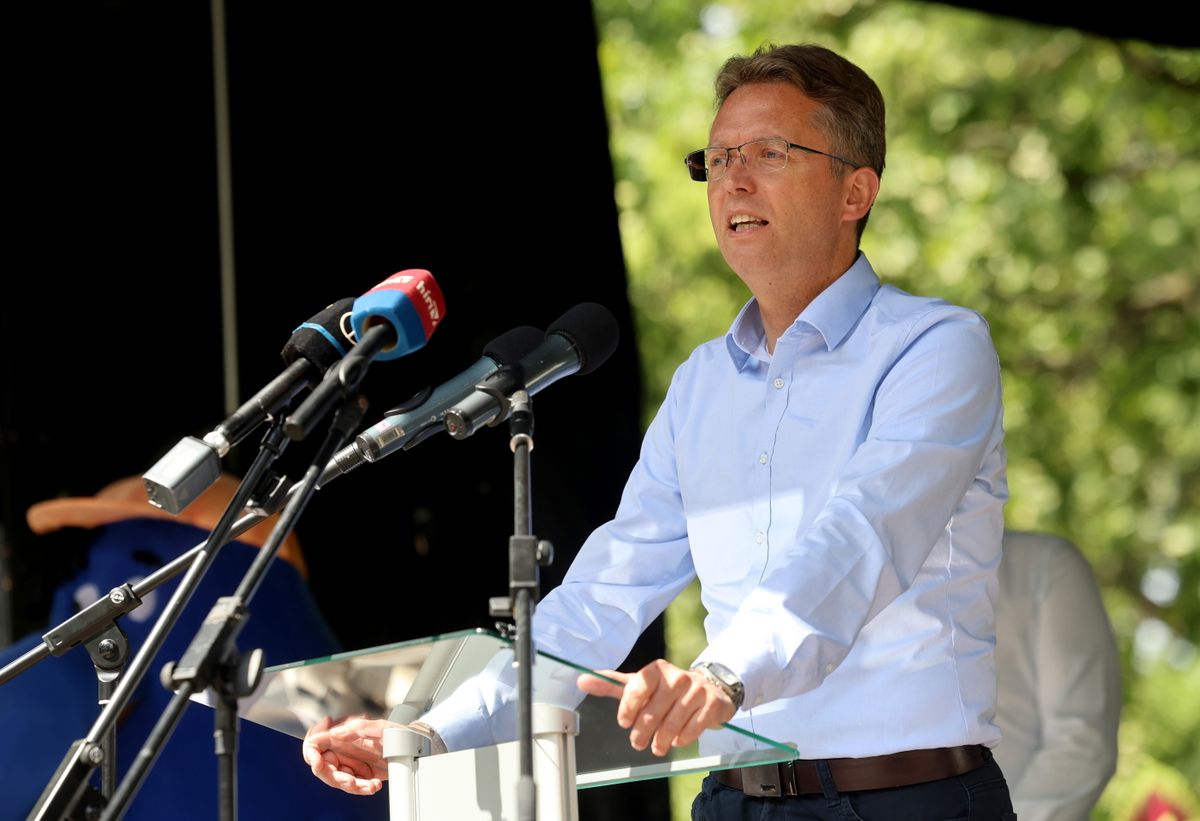 Hankó Balázs kultúráért és innovációért felelős miniszter (Fotó: Vajda János/ MTI )