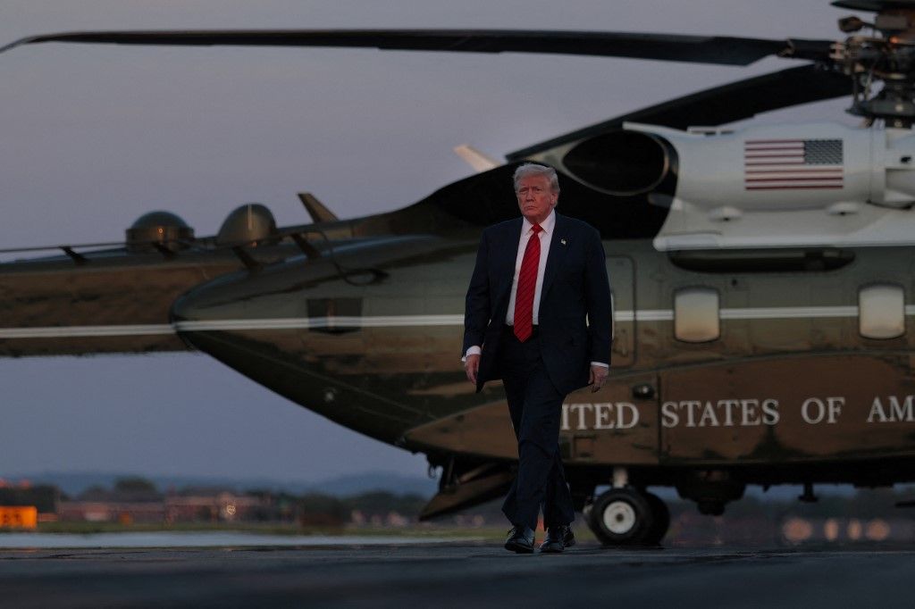 Polgári repülőgép megsértette az ideiglenesen lezárt légteret Donald Trump bedminsteri rezidenciája felett (Fotó: ANNA MONEYMAKER / GETTY IMAGES NORTH AMERICA)