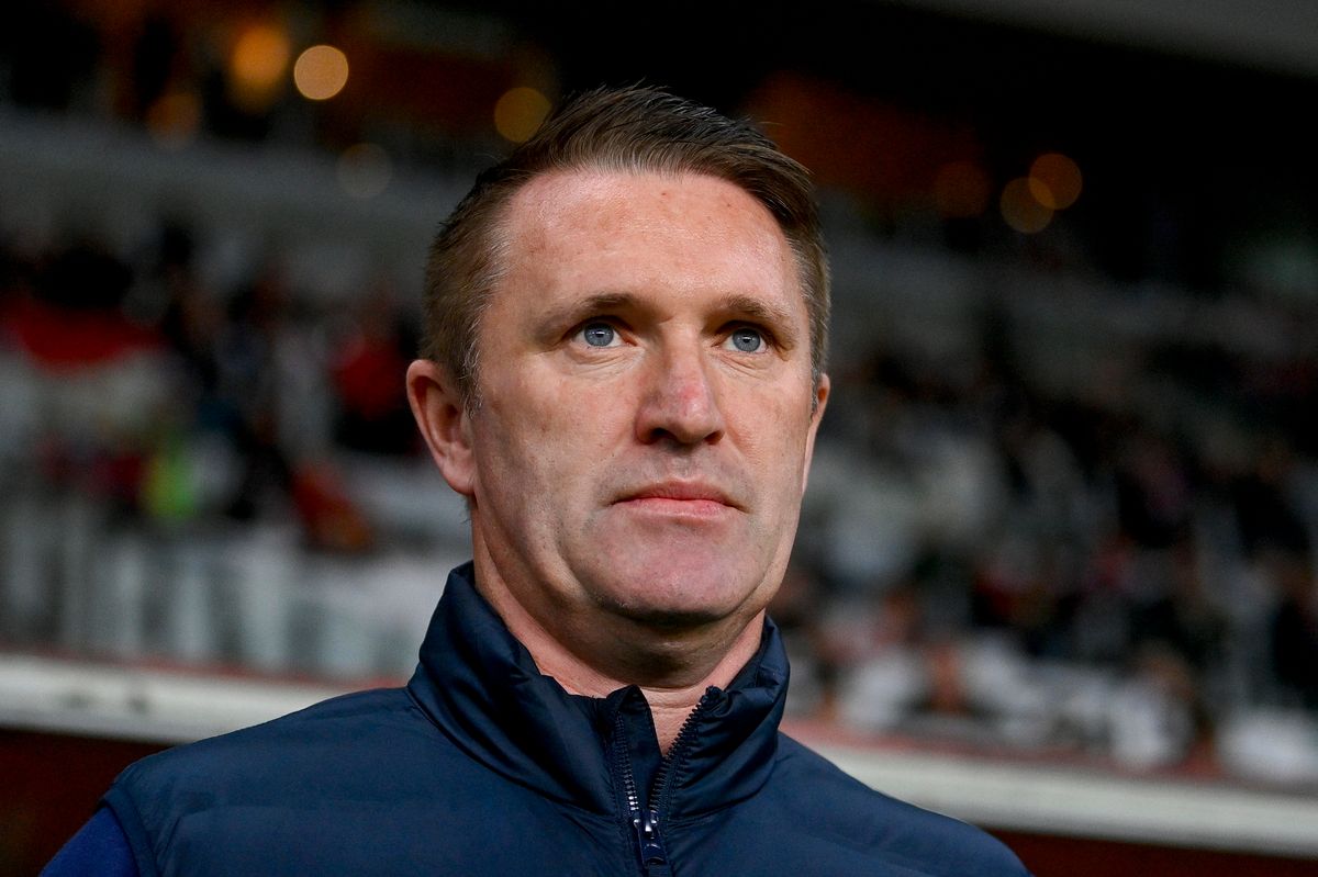 Debrecen, 2025. március 9.
Robbie Keane, a Ferencváros vezetőedzője a labdarúgó OTP Bank Liga 23. fordulójában játszott Debreceni VSC - Ferencvárosi TC mérkőzésen a debreceni Nagyerdei Stadionban 2025. március 9-én.
MTI/Czeglédi Zsolt