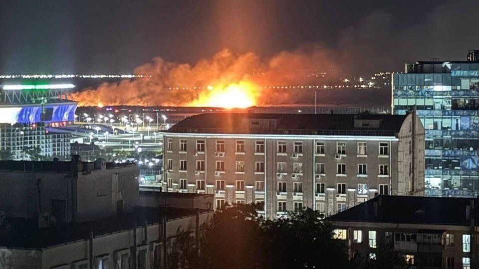 Hatalmas tűz ütött ki Rosztov-on-Donban (X)
