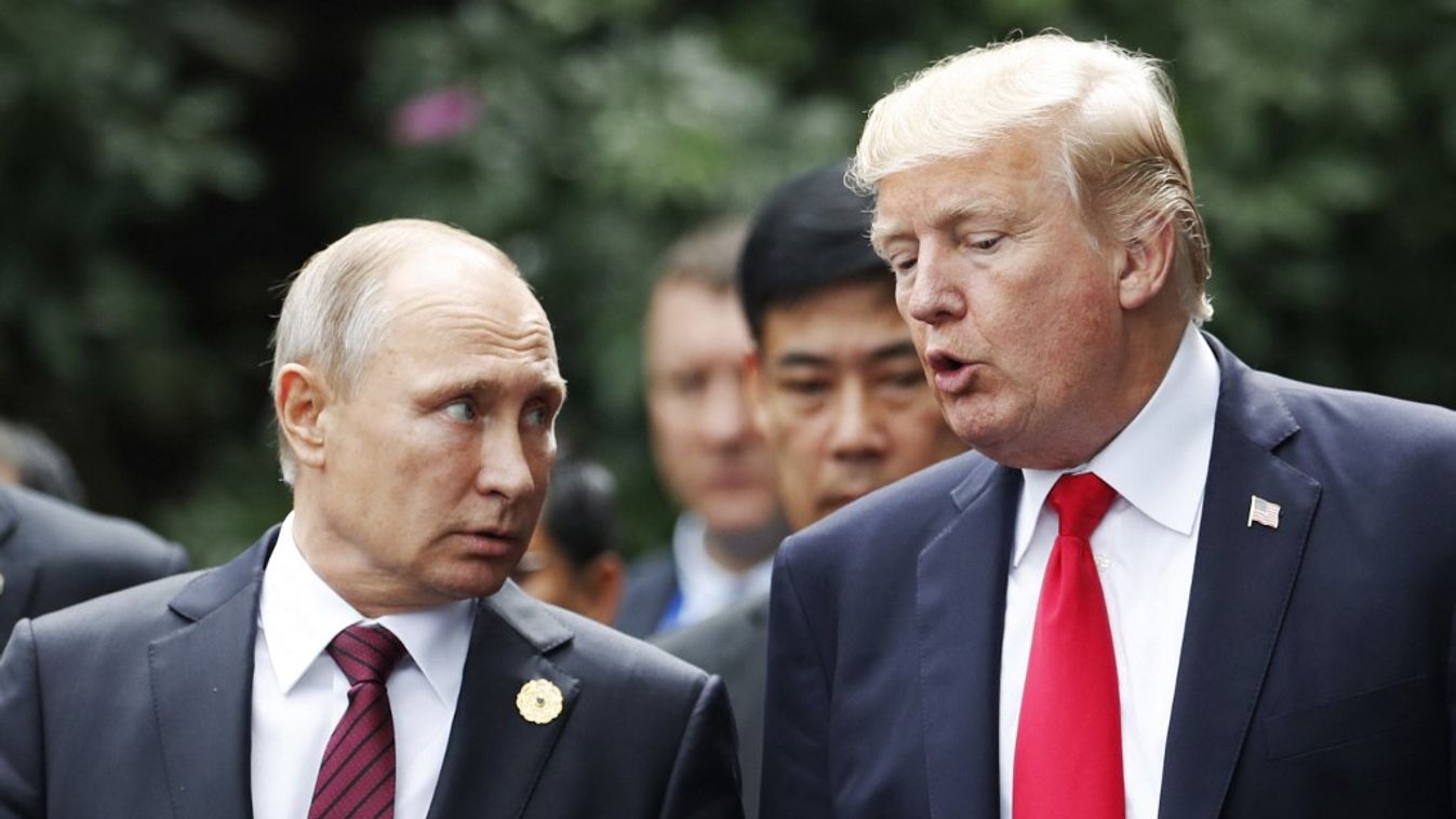 Vlagyimir Putyin orosz elnök és Donald Trump amerikai elnök (Fotó: AFP)