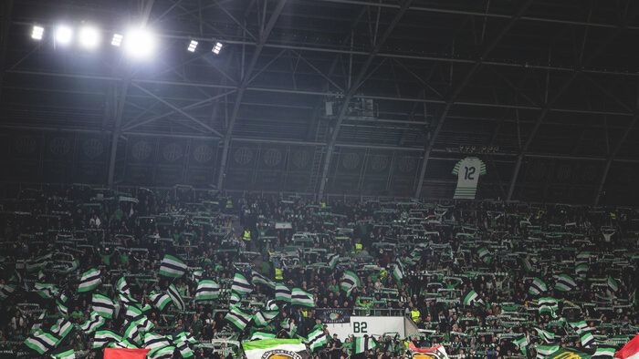A szurkolók végig a Ferencváros mögött álltak csütörtök este