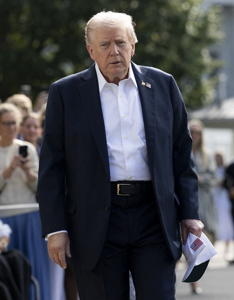 Donald Trump amerikai elnök is megszólalt az FBI botránya után (Fotó: AFP)