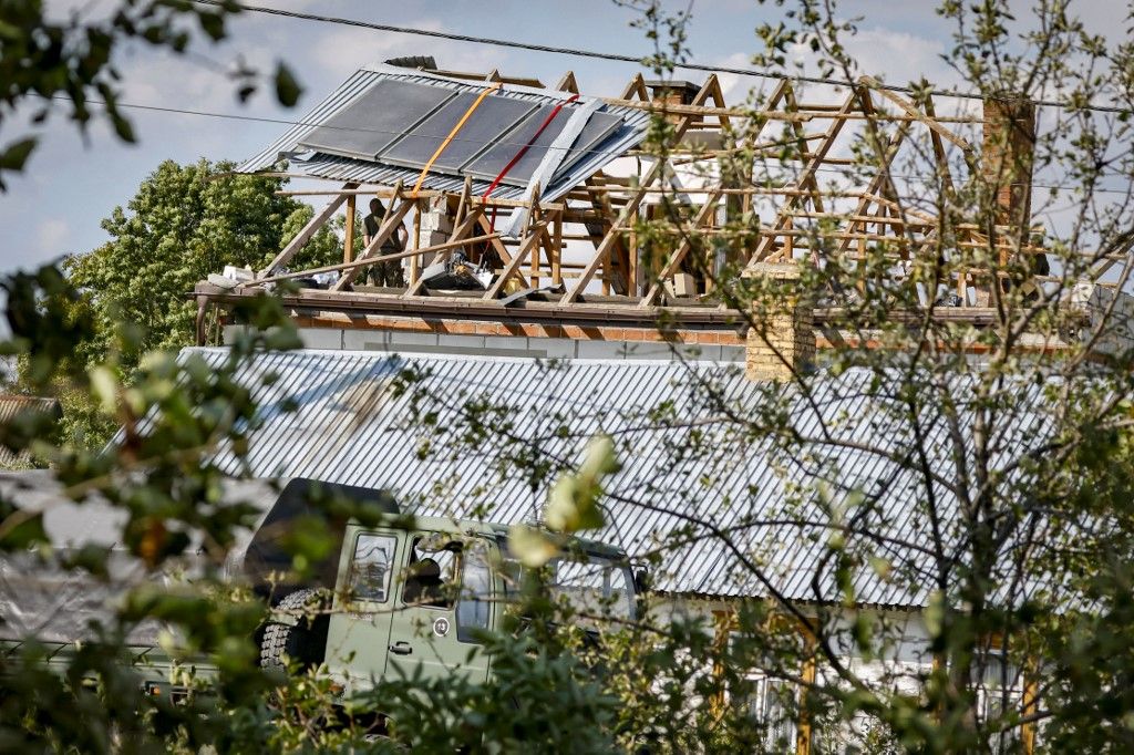 Drónok sértették meg a lengyel légteret (Fotó: PIOTR PYRKOSZ / AFP/Slowo Podlasia)