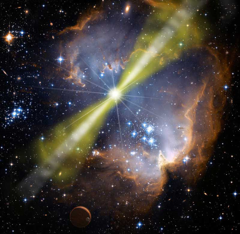 Extrém gamma-kitörés történt az univerzum mélyén