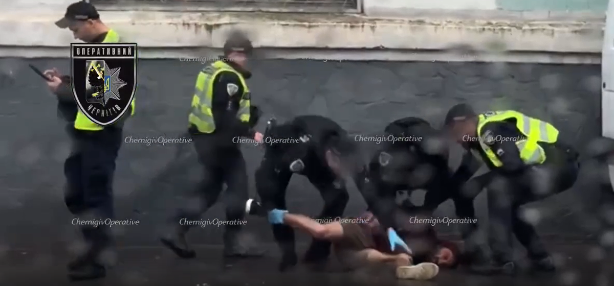 Döbbenetes ukrán kényszersorozási akció zajlott Csernyihivben (Forrás: Telegram)