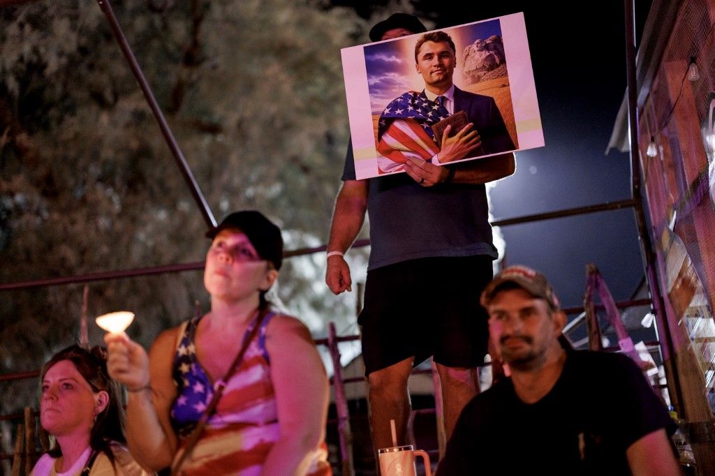 Charlie Kirk: üzenetek bukkantak fel a töltényhüvelyeken (Fotó: ERIC THAYER / GETTY IMAGES NORTH AMERICA)