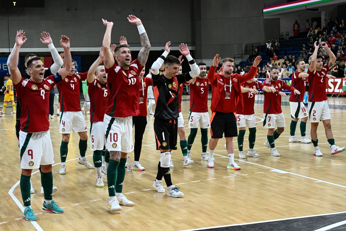 Debrecenben győzelmet ünnepelt a magyar futsalválogatott Románia ellen