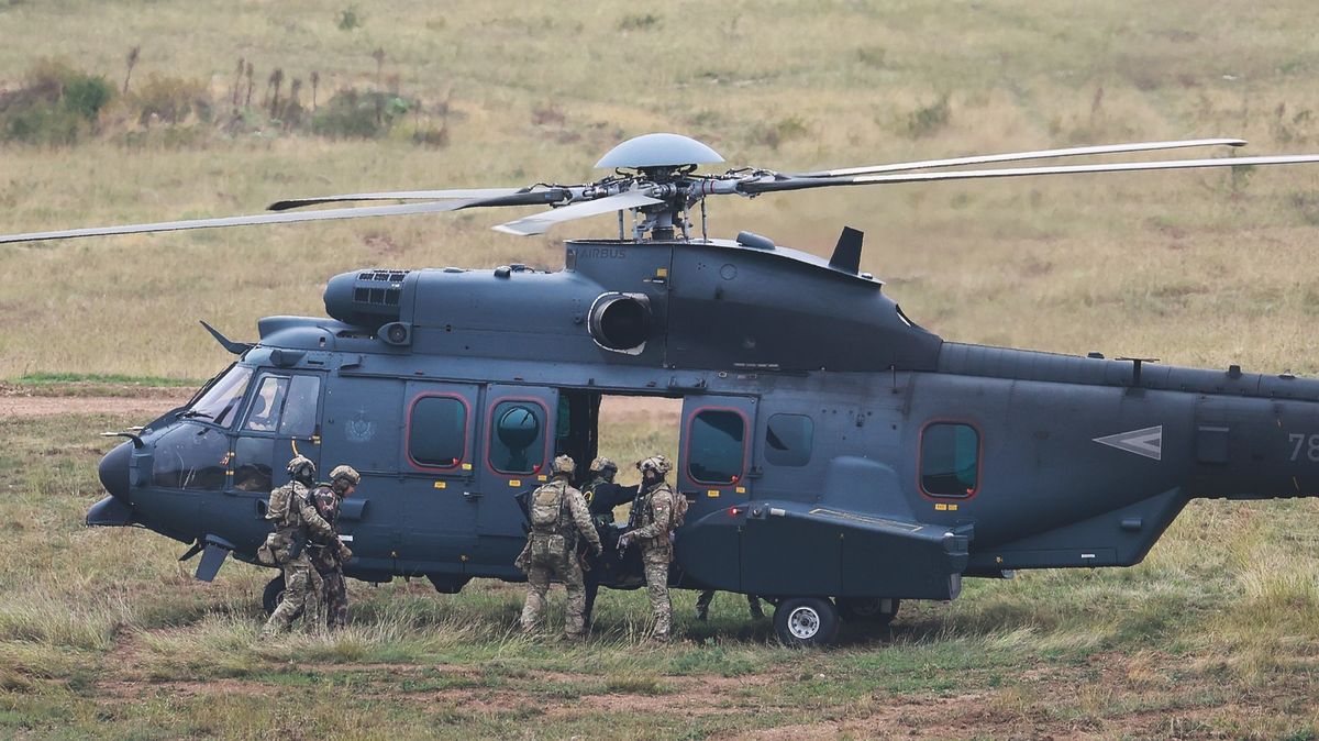Az Adaptive Hussars országvédelmi gyakorlaton a Magyar Honvédség H225M helikoptere is részt vett (Fotó: Havran Zoltán)