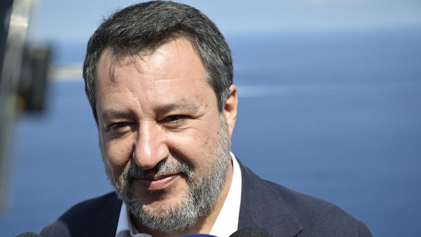 Matteo Salvini olasz miniszterelnök-helyettes (Fotó: AFP)