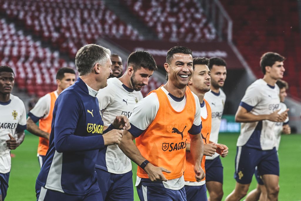Portugál válogatott edzése
Cristiano Ronaldo