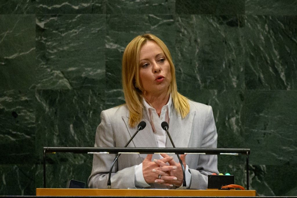 Giorgia Meloni: reformokra szorul a nemzetközi migrációs politika, mert jelenleg bűnözőket véd (Fotó: ALEXI J. ROSENFELD / GETTY IMAGES NORTH AMERICA)