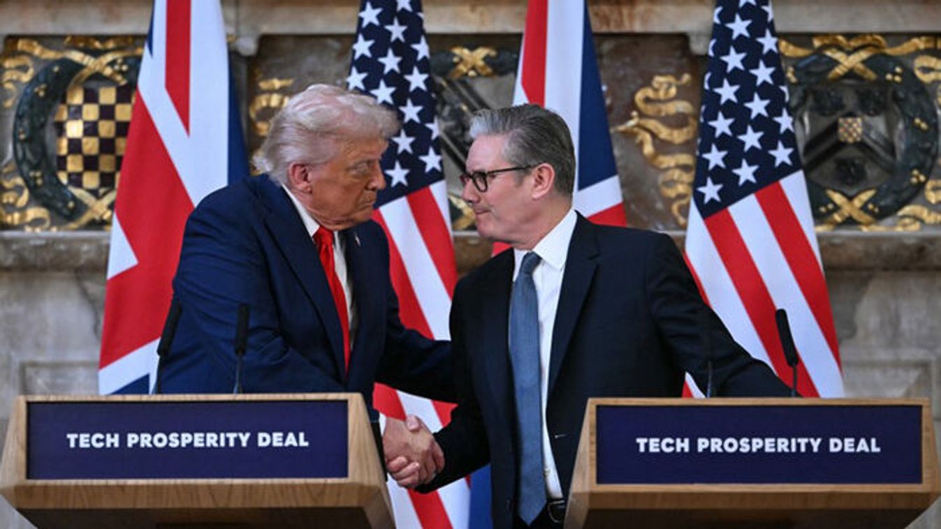 Summit meeting between US President Donald Trump and British Prime Minister Keir Starmer (Europress/AFP/Andrew Caballero-Reynolds)