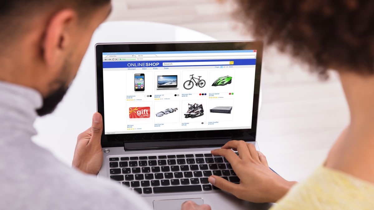 Temu, Close-up Of A Couple Using Laptop For Shopping Online
