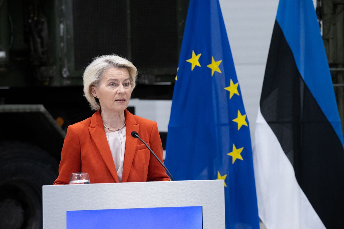 Ursula von der Leyen az Európai Unió helyzetéről fog beszédet mondani az EP-ben (Fotó: RAIGO PAJULA / AFP)