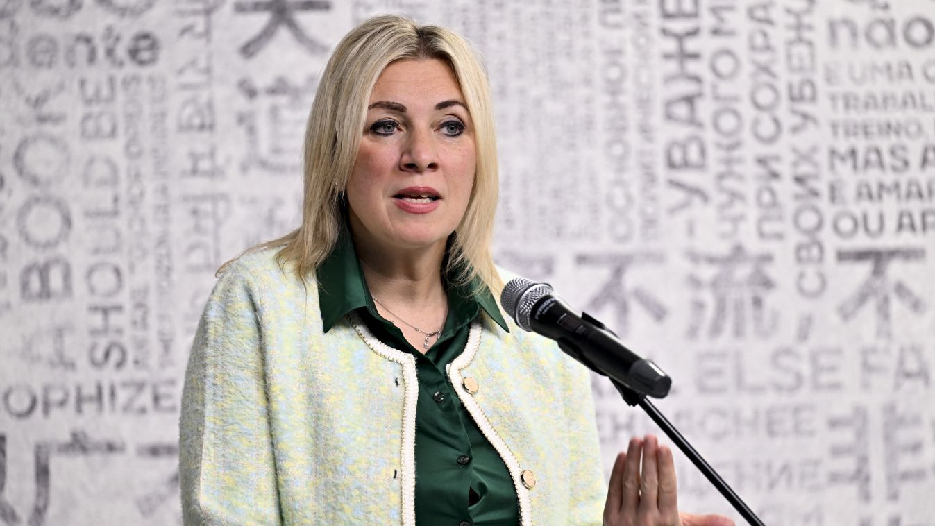 Marija Zaharova, az orosz külügyminisztérium szóvivője (Fotó: AFP)