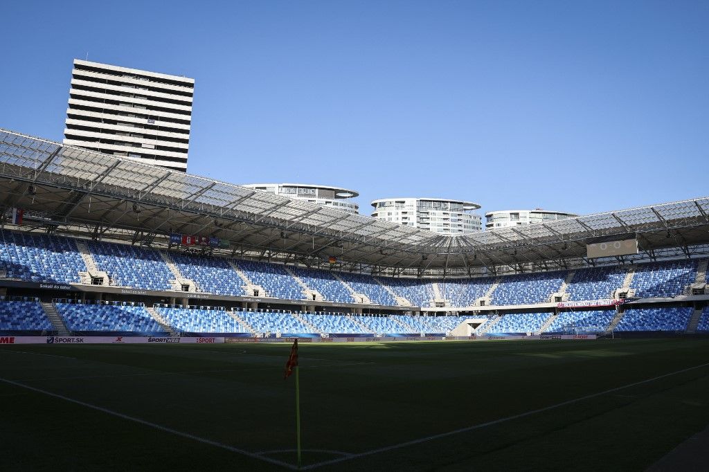 A pozsonyi Slovan stadionja készen áll a szlovák csapat németek elleni selejtezőjére
