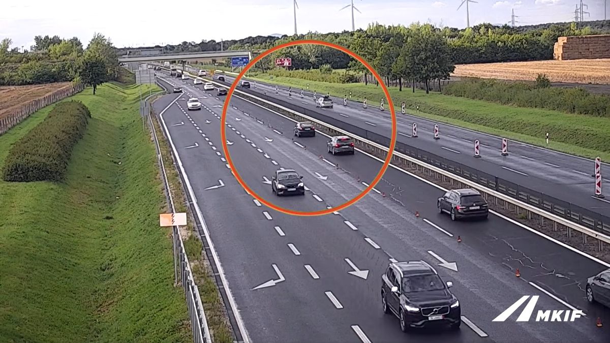 Elsündörgött az M1-esen történt baleset okozója, de a kamera mindent látott