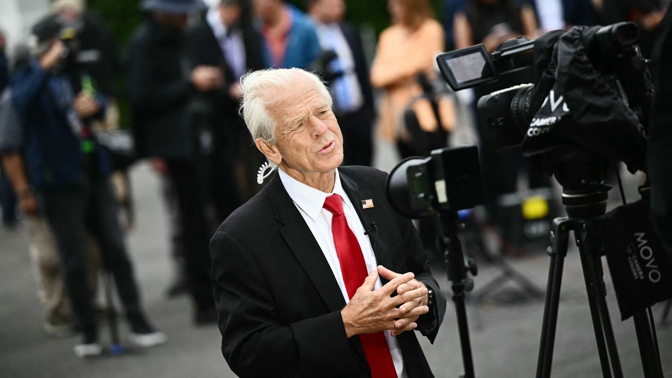 Peter Navarro, az amerikai elnök kereskedelempolitikai főtanácsadója (Fotó: AFP)