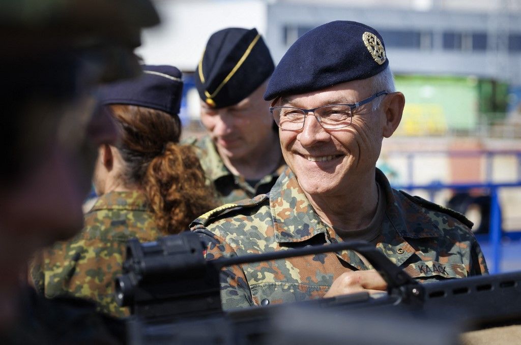 Úgy tűnik Zelenszkij hiába várja a német katonákat (Fotó: AFP)